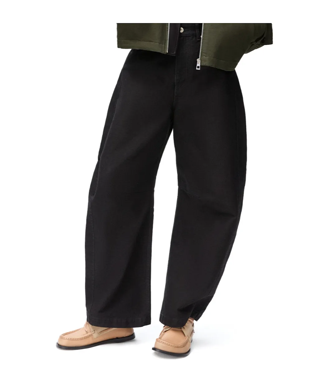 Barrel Trousers In Cotton
