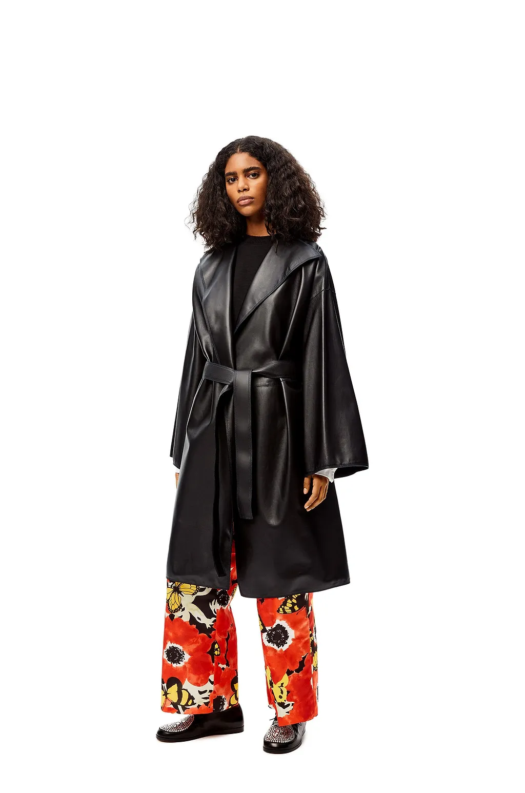 Black Girdle Coat