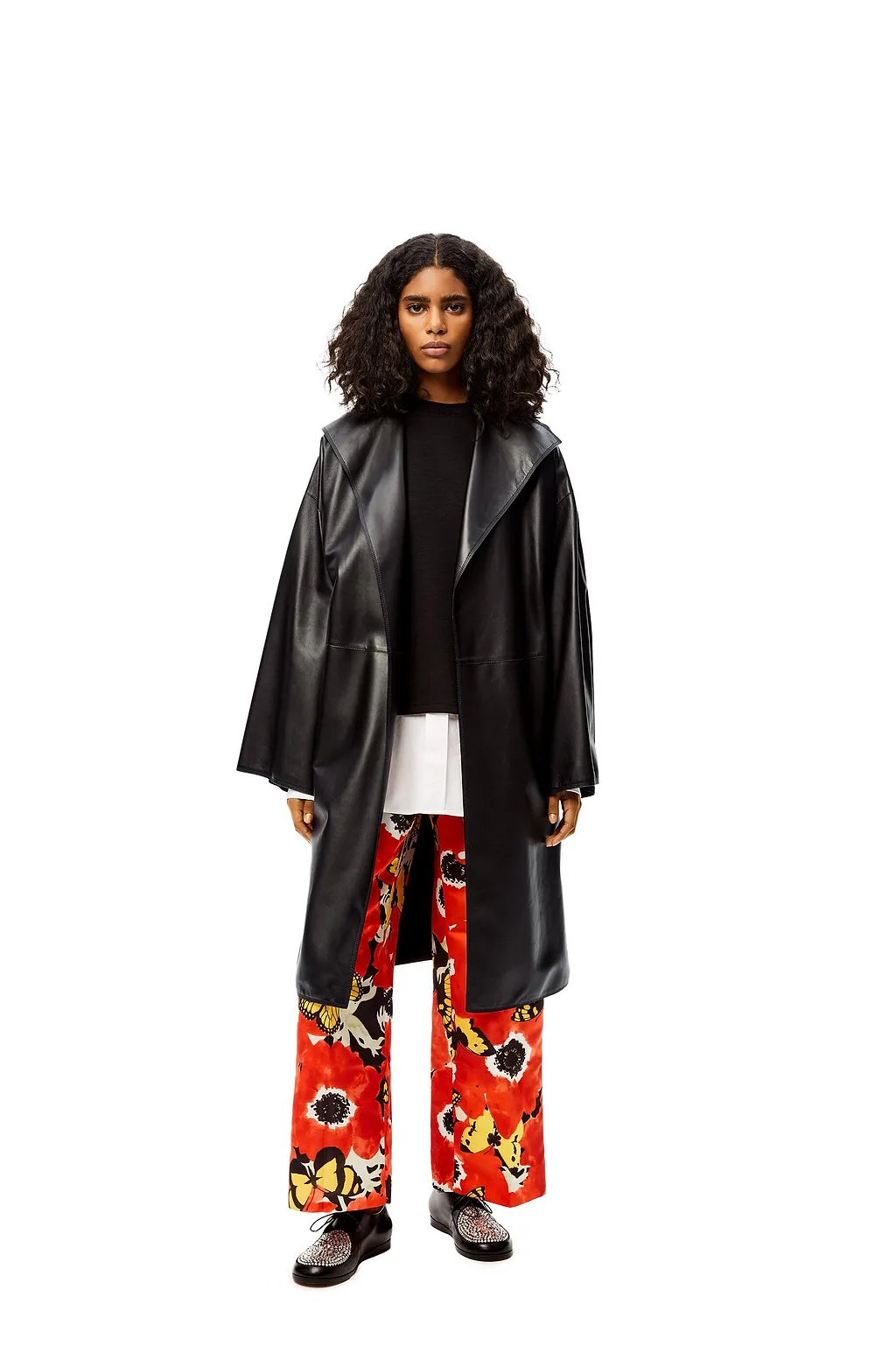 Black Girdle Coat