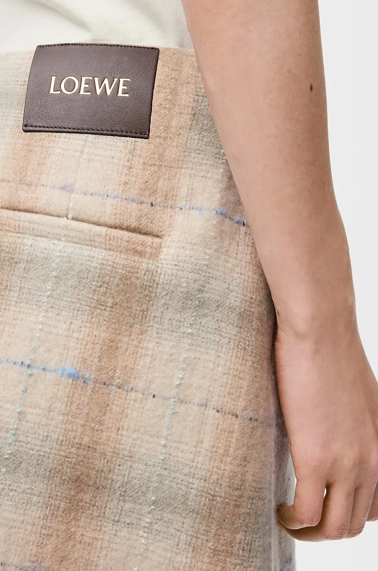 Loewe Checked Mini Skirt