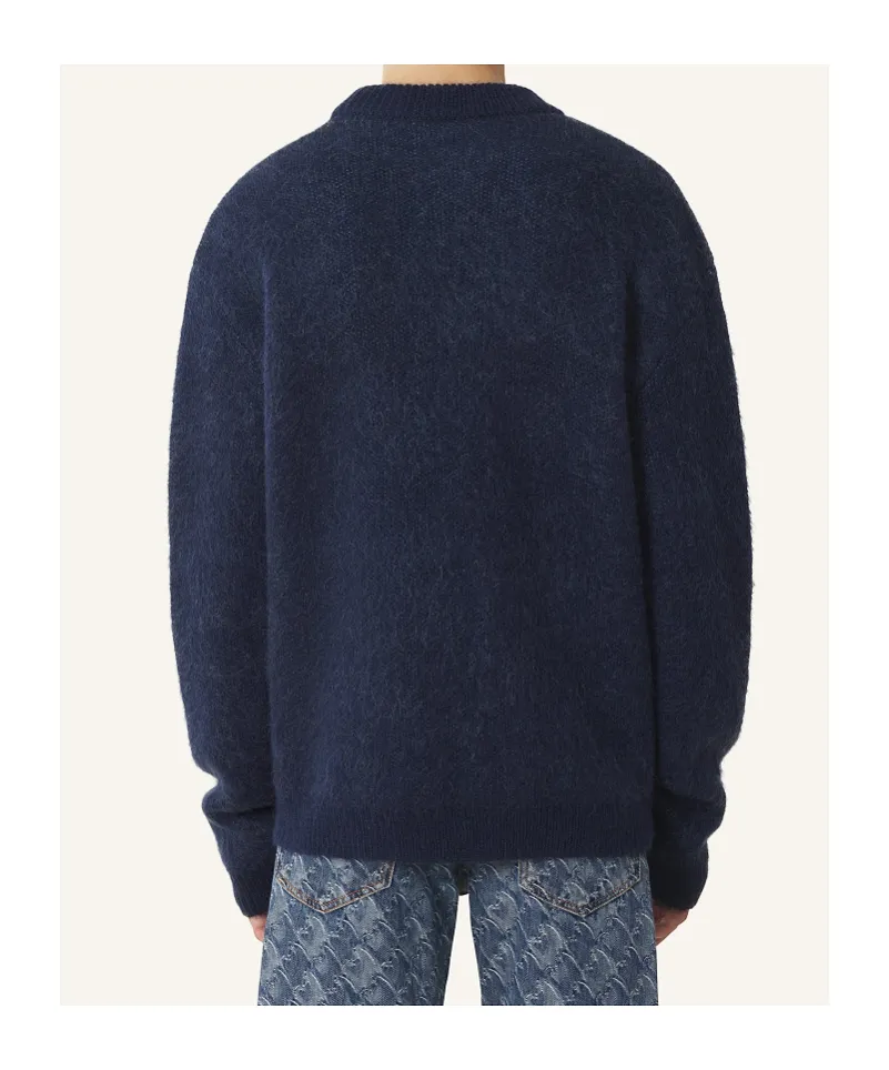 Animal-Graphic Crew-Neck Sweater