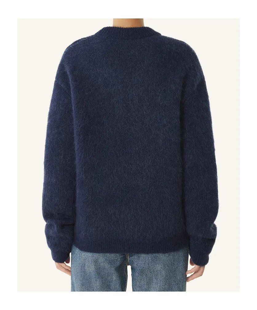 Animal-Graphic Crew-Neck Sweater