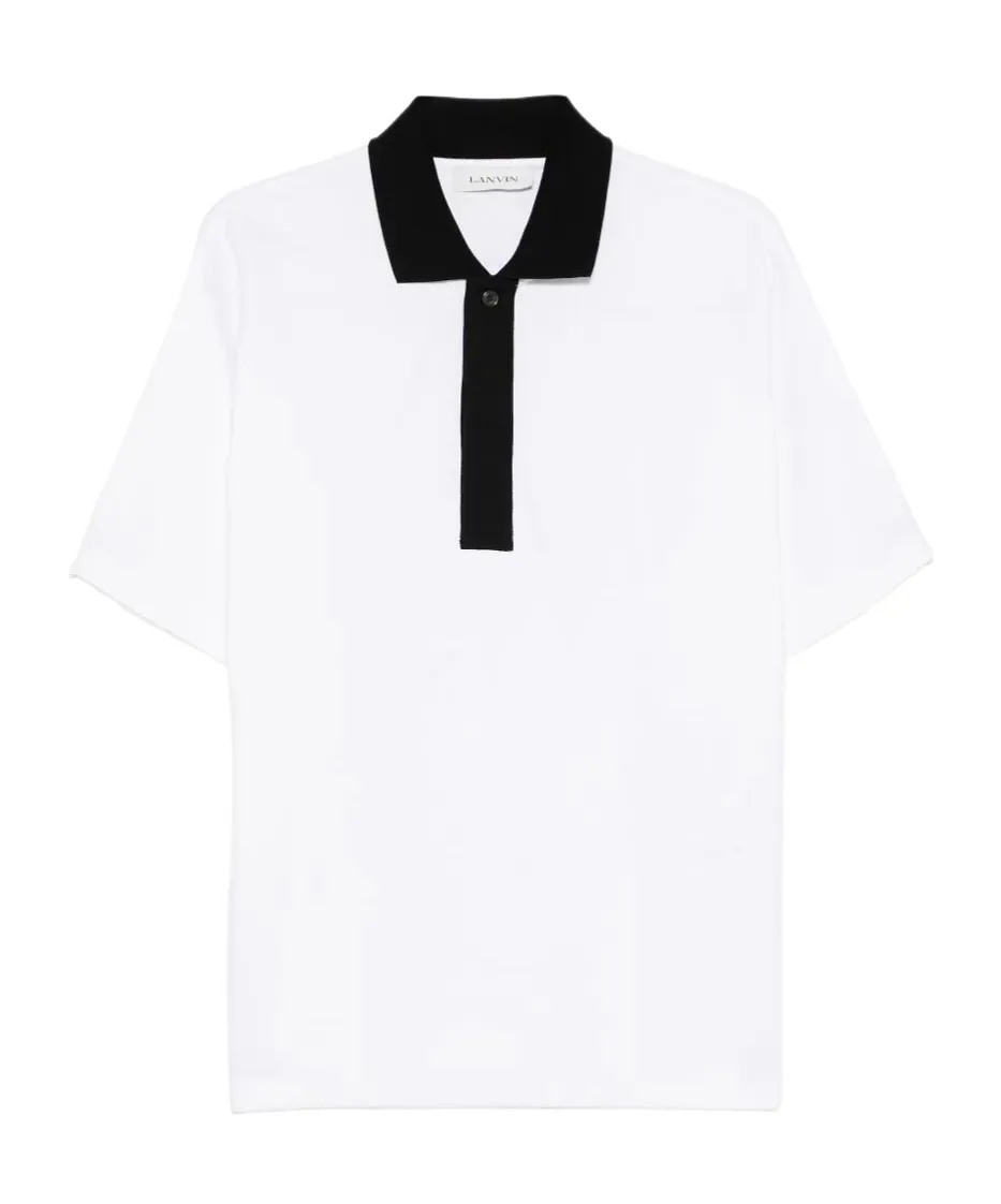 Contrast-Trim Polo Shirt