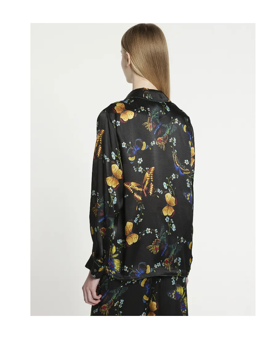 Black Logo-Printed Shirt