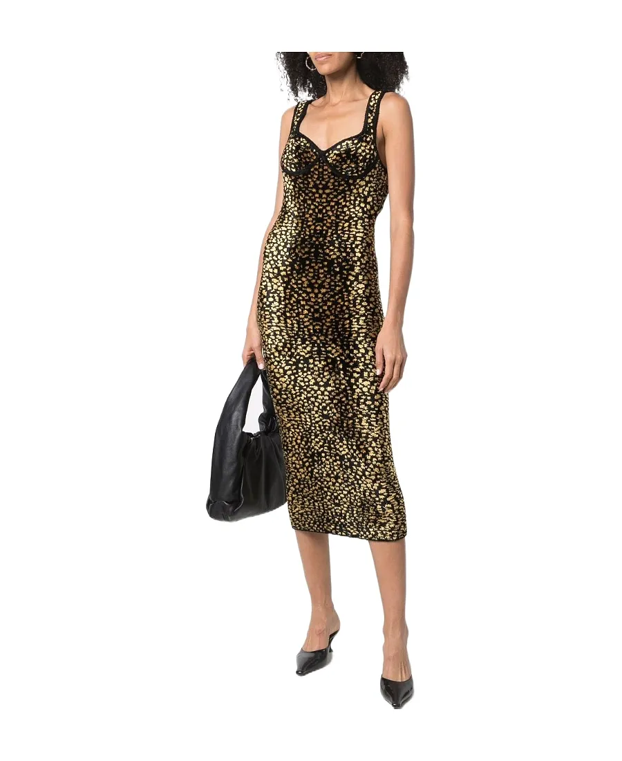 Leopard-Style Shift Dress