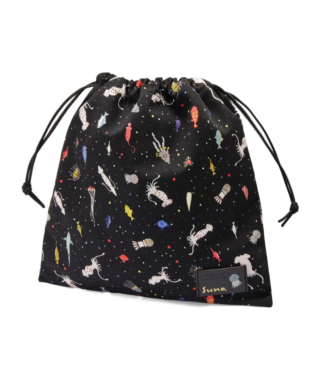 Deep Sea Small Drawstring Pouch In Canvas