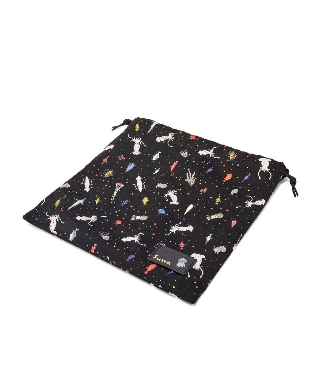 Deep Sea Small Drawstring Pouch In Canvas