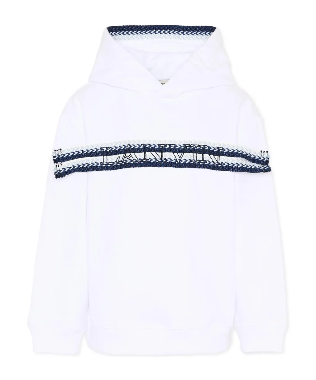 Lanvin Enfant Long-Sleeved Logo Printed Hoodie