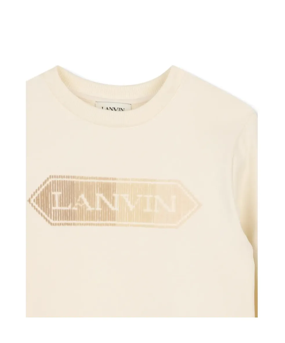 Lanvin Enfant Logo Detailed Crewneck Sweatshirt