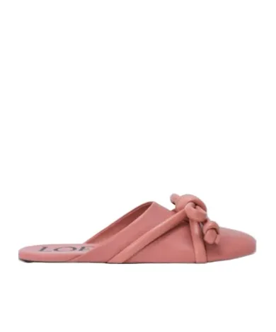 Flamenco Knot Mule In Lambskin