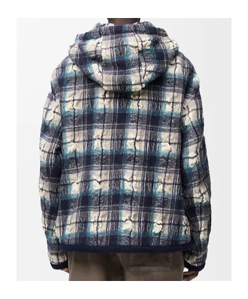 Loewe Textured Check Hooded Jacket