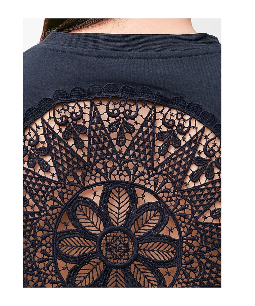 Lace T-Shirt In Cotton