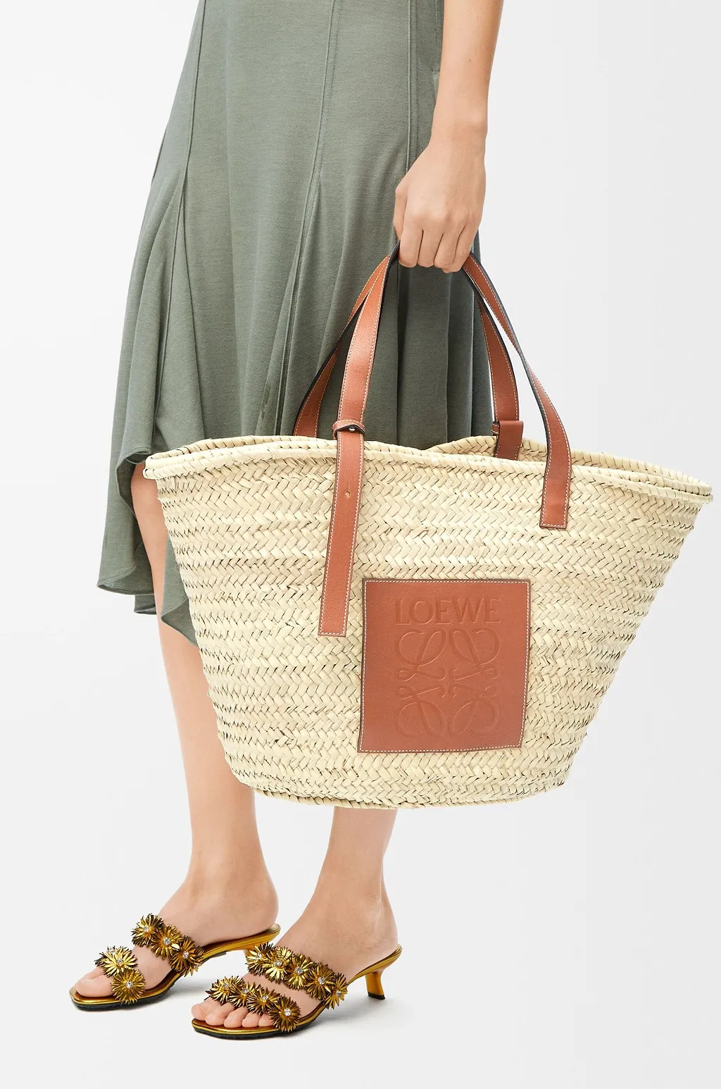 Loewe Logo Patch Large Basket Bag
