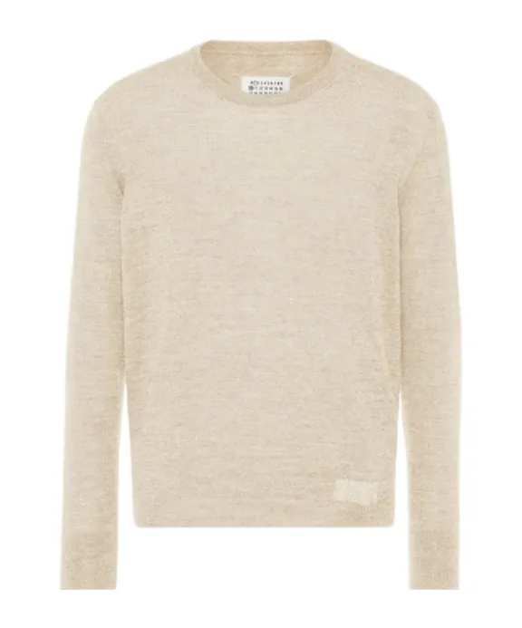 Wool-Blend Patch Sweater