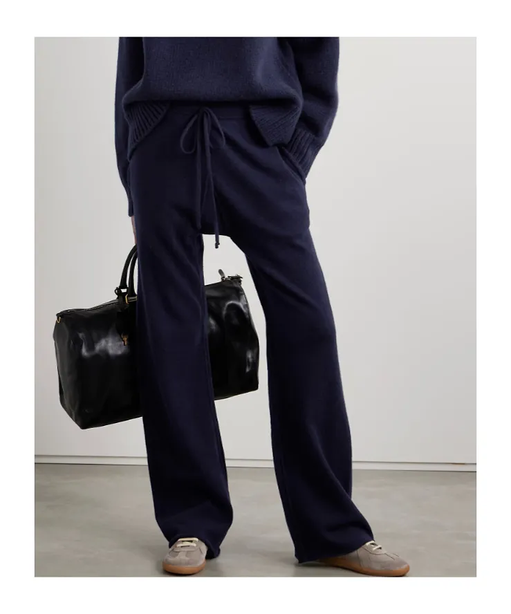 Wool And Cashmere-Blend Track Pants
