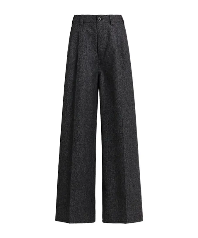 Wide Leg Wool Pants