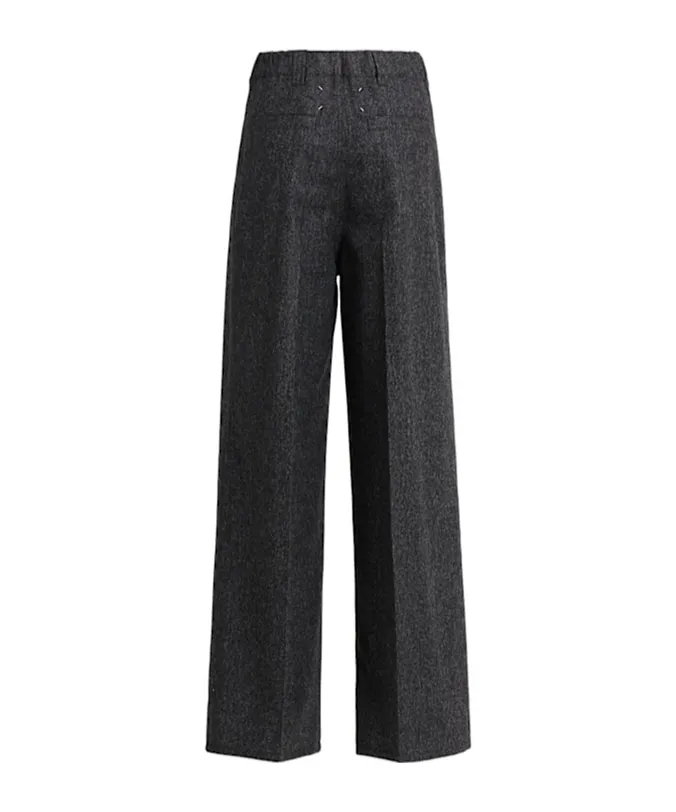 Wide Leg Wool Pants