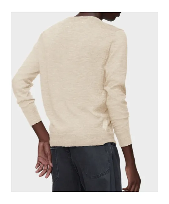 Wool-Blend Patch Sweater