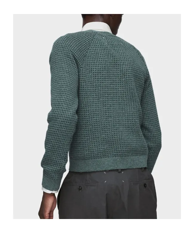 Wool-Blend V-Neck Sweater