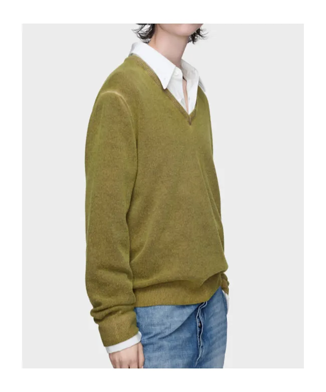 Virgin Wool V-Neck Sweater