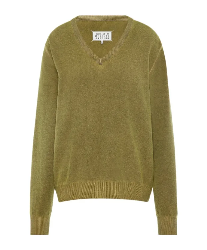Virgin Wool V-Neck Sweater