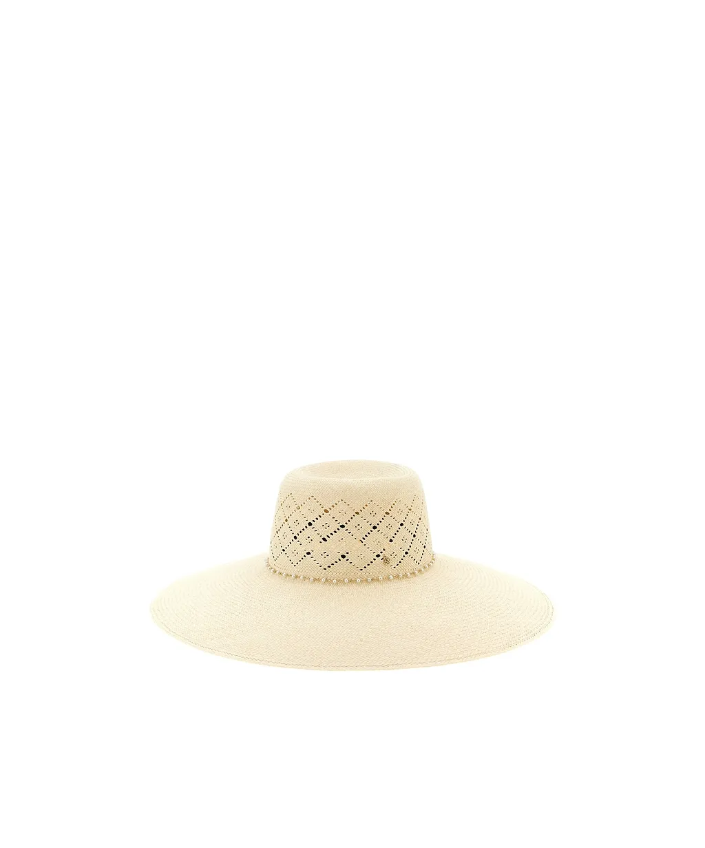 Maison Michel Logo Plaque Knit Hat