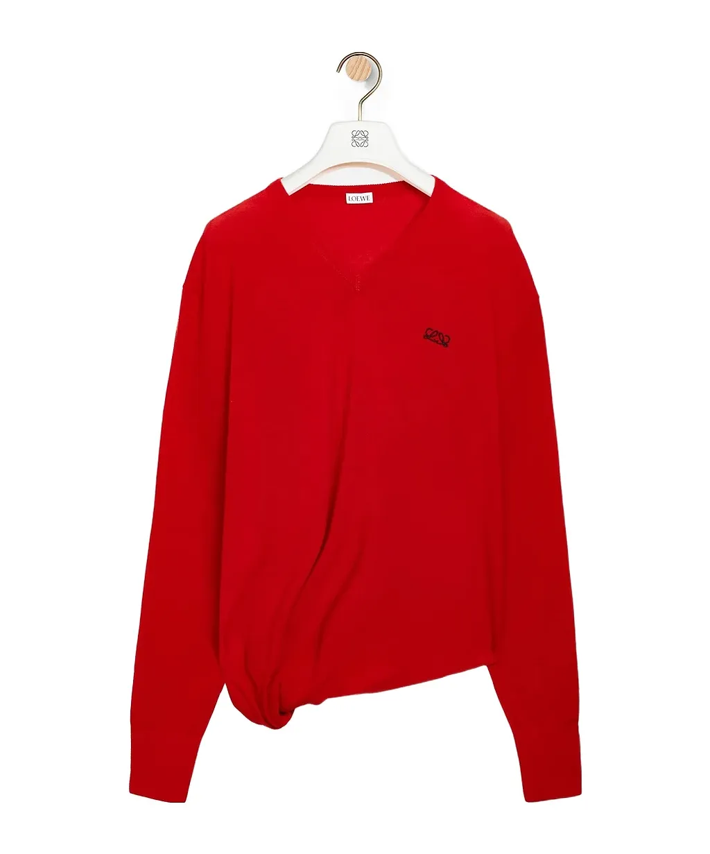 Loewe Asymmetric Silhouette Knitted Jumper