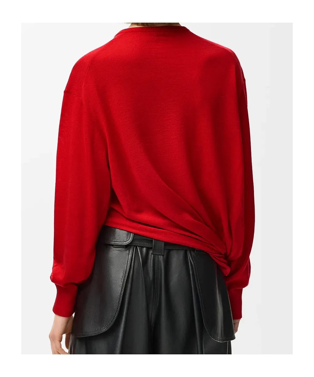 Loewe Asymmetric Silhouette Knitted Jumper