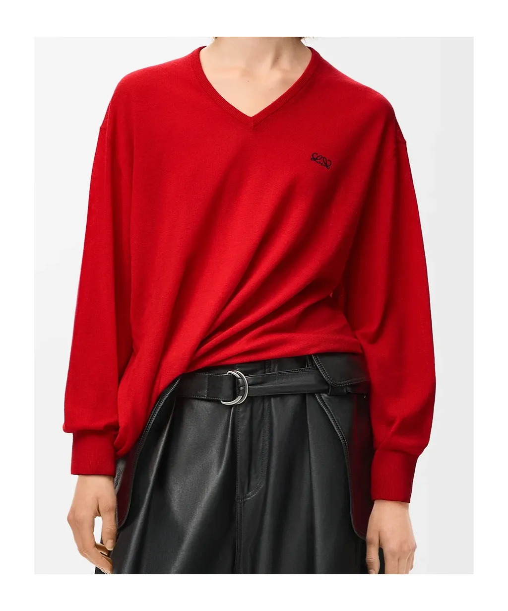 Loewe Asymmetric Silhouette Knitted Jumper