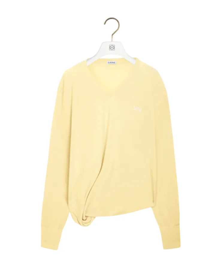 Loewe Asymmetric Silhouette Knitted Jumper