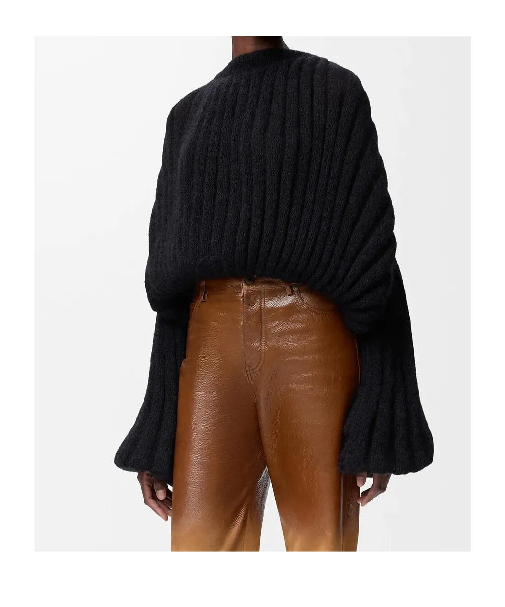 Loewe Balloon-Sleeved Knitted Jumper