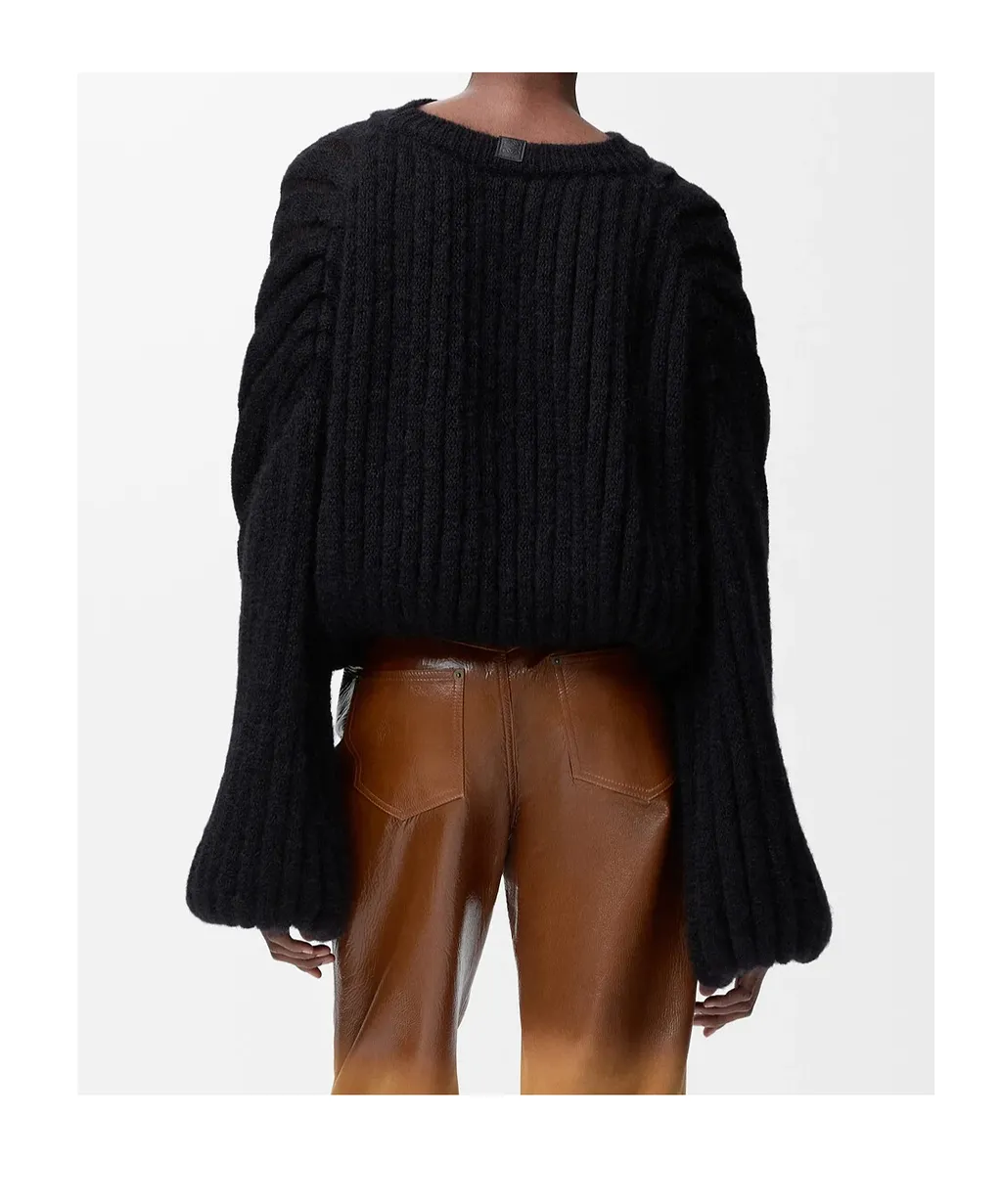 Loewe Balloon-Sleeved Knitted Jumper