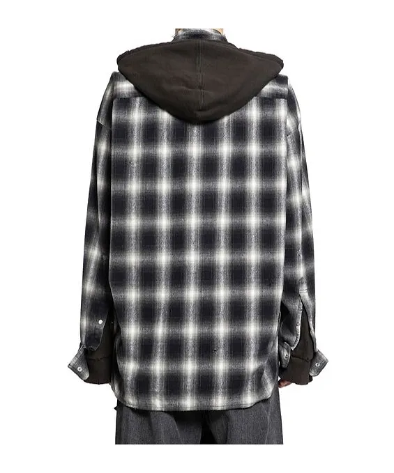 Maison Mihara Yasuhiro Checked Hooded Shirt