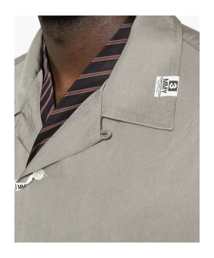 Maison Mihara Yasuhiro Tie Combined Oversized Shirt