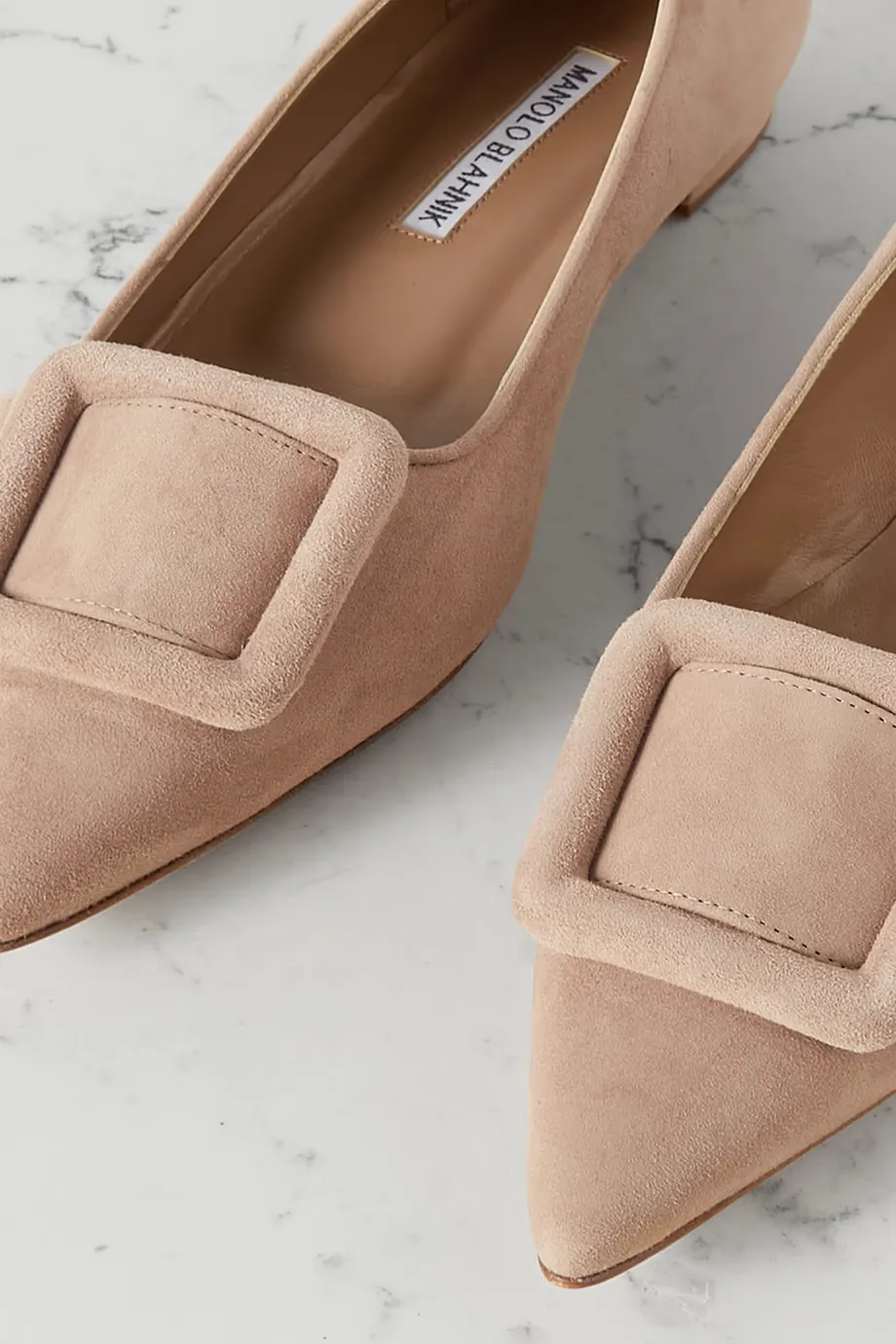 Buckle Pointed Flats