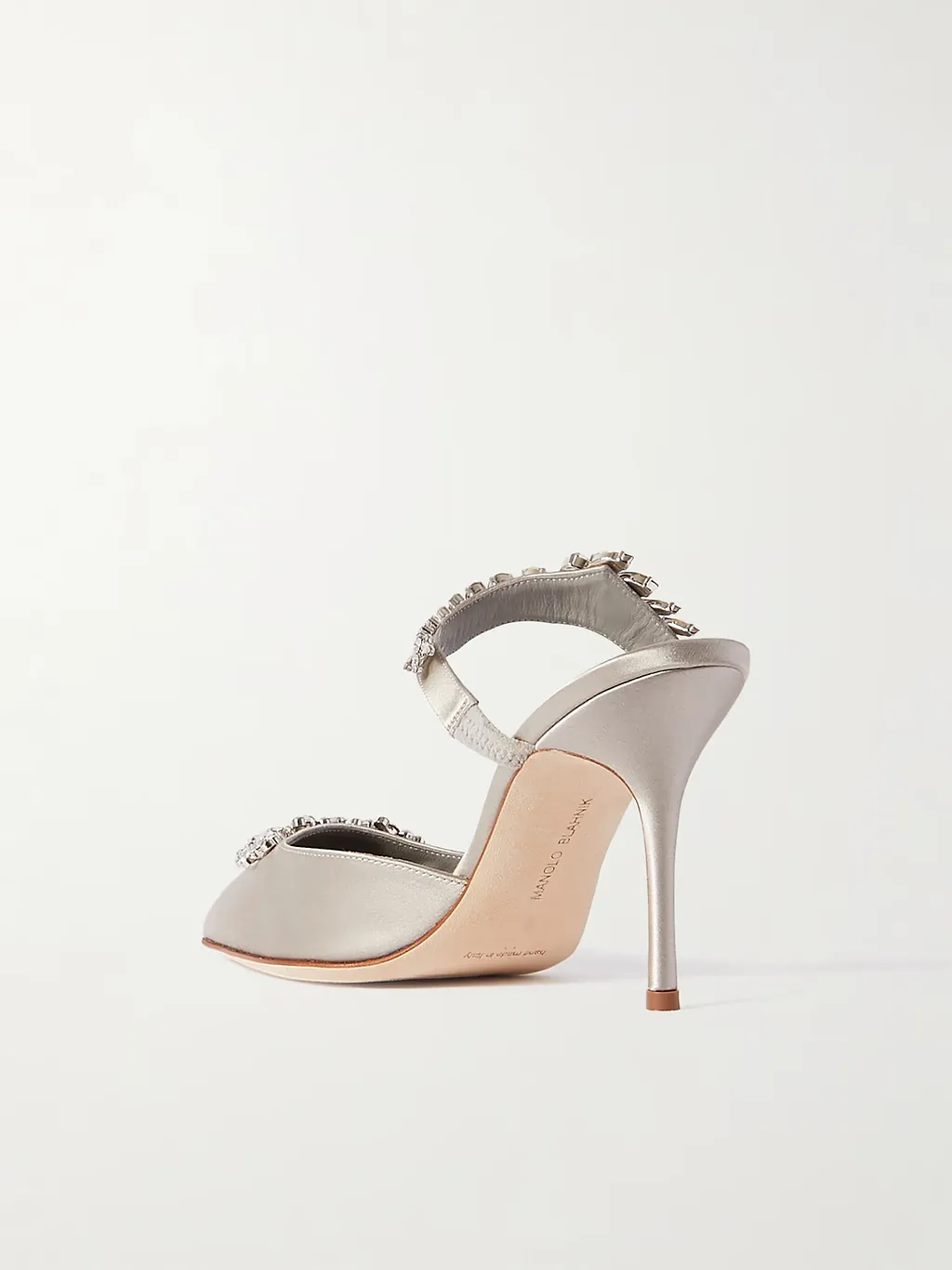 Lurum 90 Crystal-Embellished Mules
