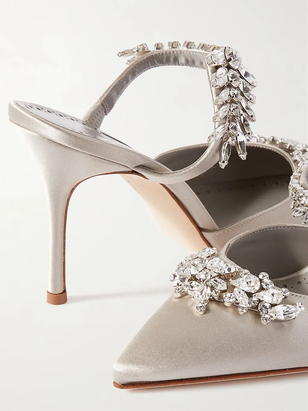 Lurum 90 Crystal-Embellished Mules