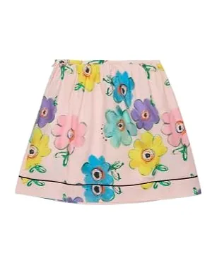 Marni Kids Floral Printed Mini Skirt
