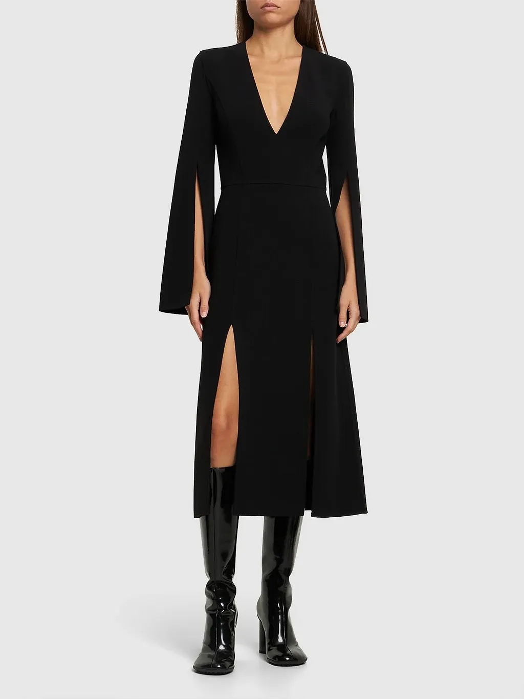 Split Mid-Length Dress