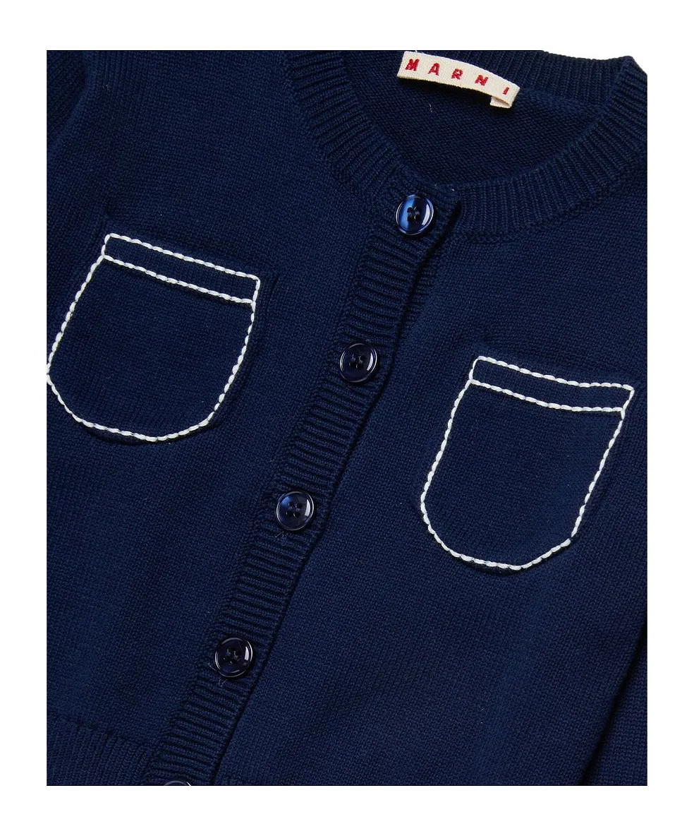 Marni Kids Knitted Pocket Cardigan