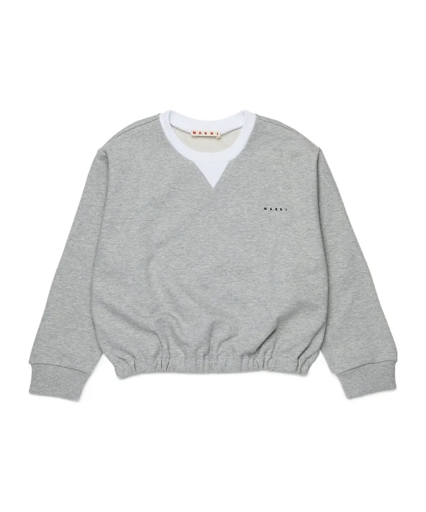 Marni Kids Logo Printed Crewneck Sweatshirt