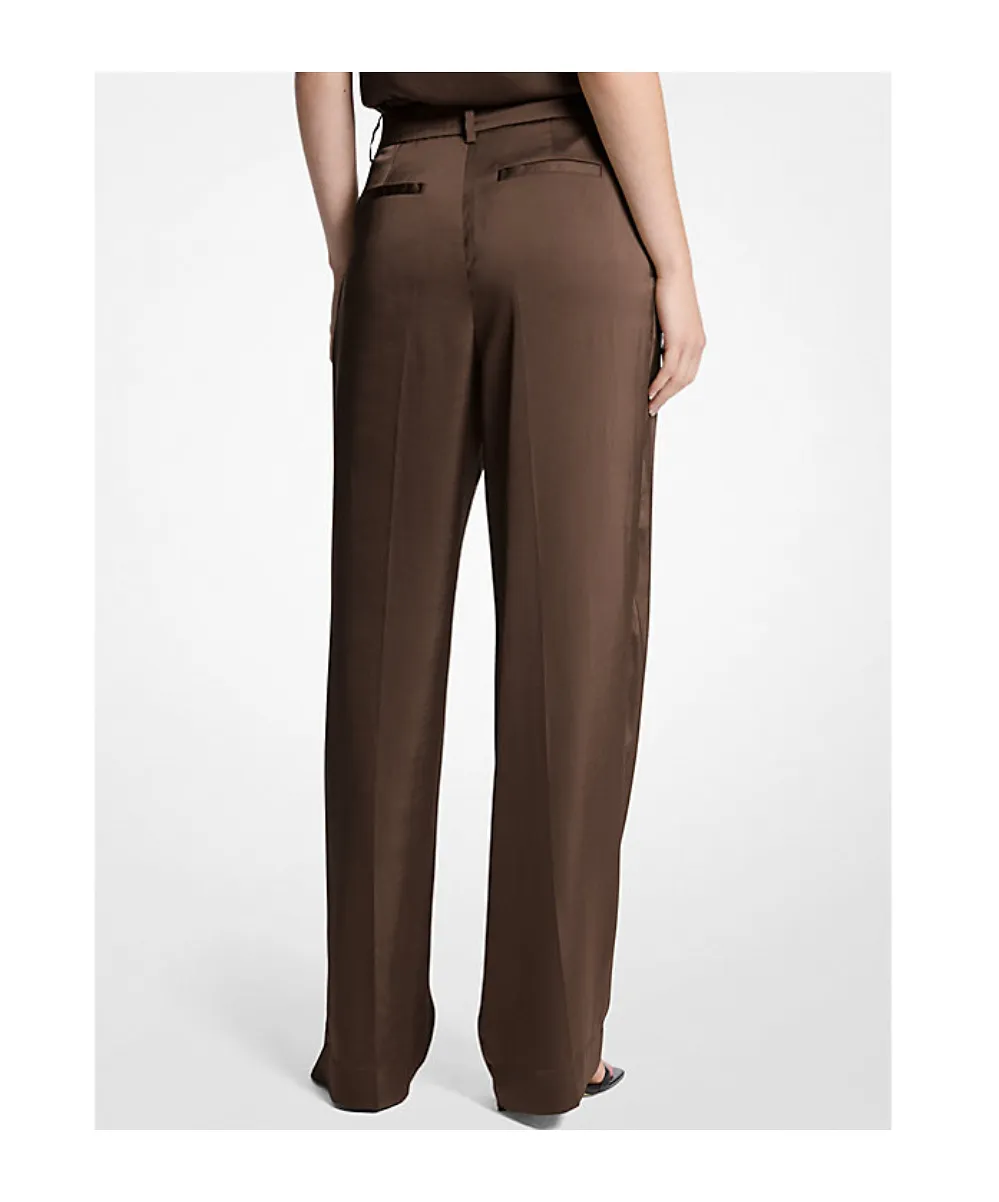 Drapey Satin Wide Leg Pants