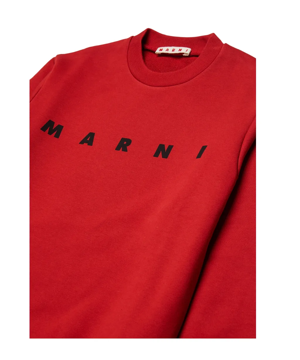 Marni Kids Logo Printed Crewneck Sweatshirt