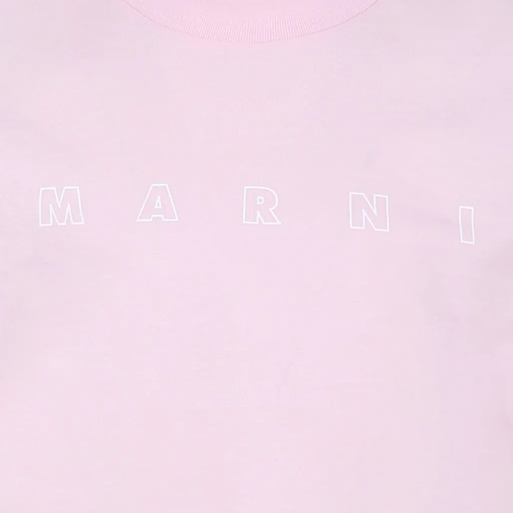 Marni Kids Logo Printed Crewneck T-Shirt