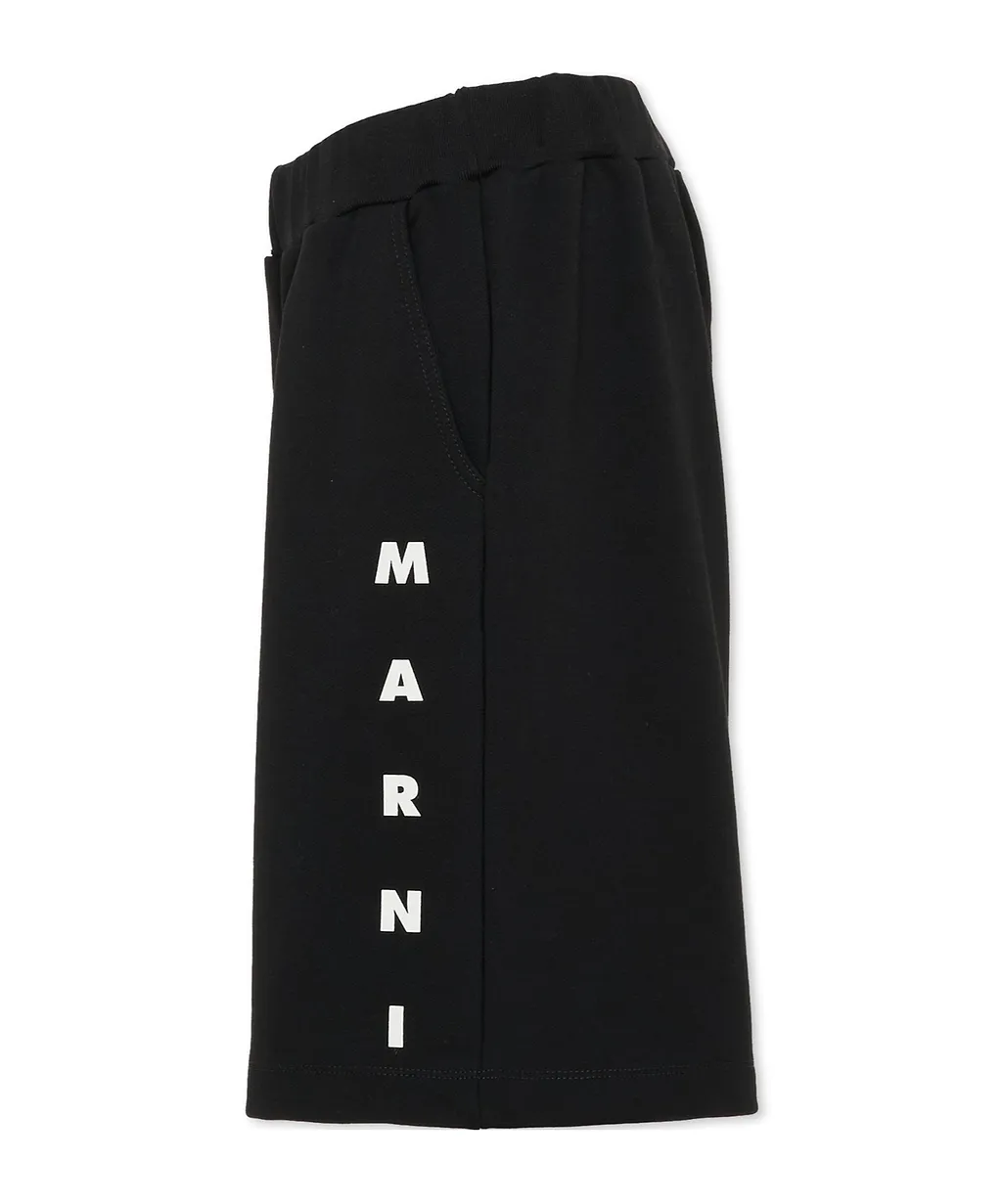Marni Kids Logo Printed Track Shorts