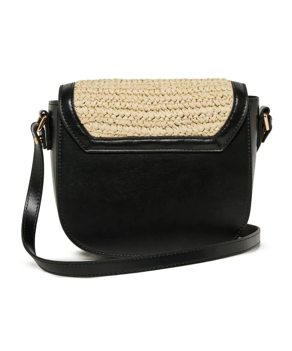 Marni Kids Raffia Effect Smile Shoulder Bag