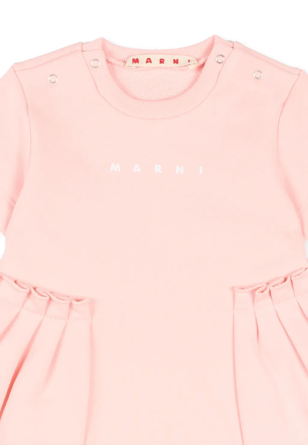 Marni Kids Logo Printed Short-Sleeved Dress