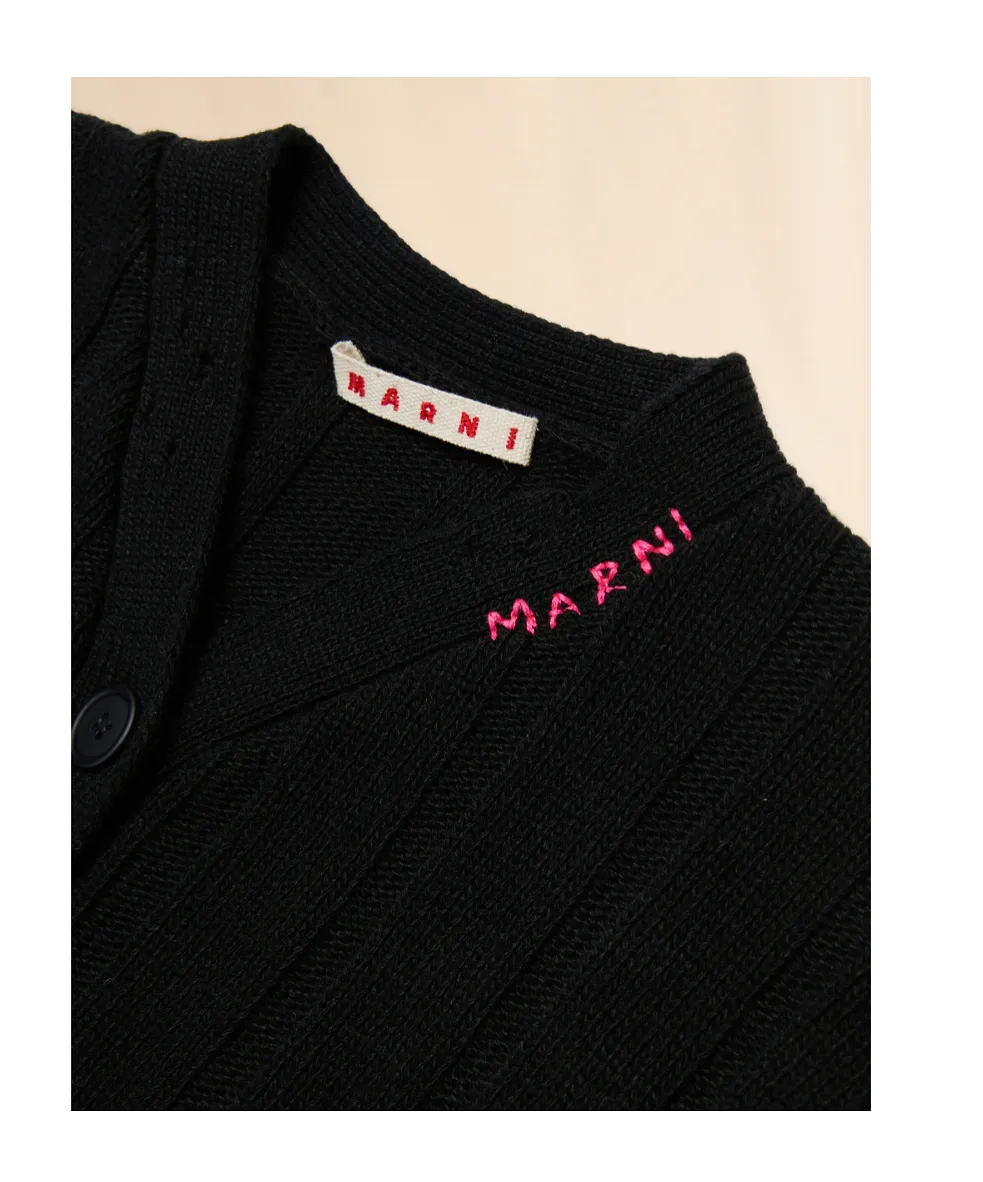 Marni Kids Long-Sleeved Button-Up Cardigan