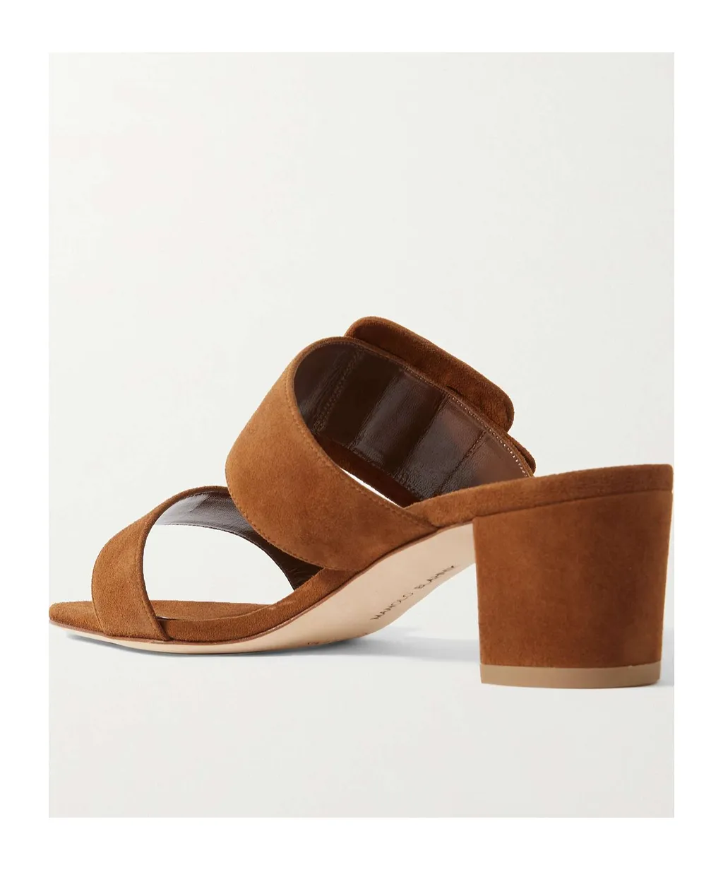Round Head High-Heeled Sandals