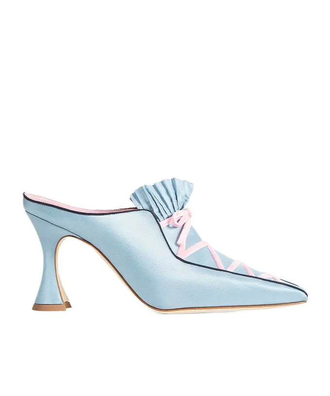 Slim Square-Toe High-Heeled Sandals